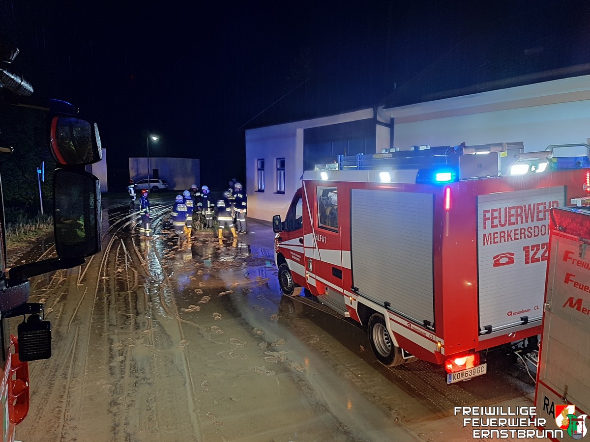 Unwettereinsatz in Merkersdorf