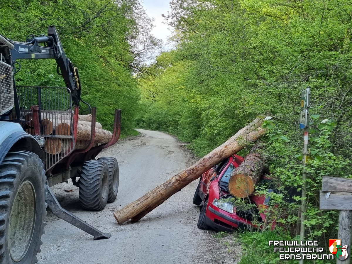 Übung Unfall mit Rückewagen