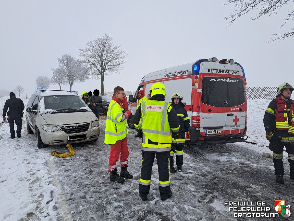 Unterstützung mit Wechsellader nach Verkehrsunfall