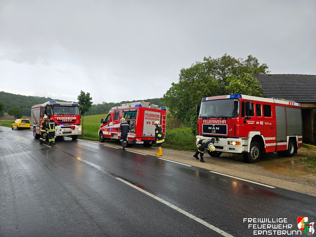 Unwettereinsatz in Merkersdorf