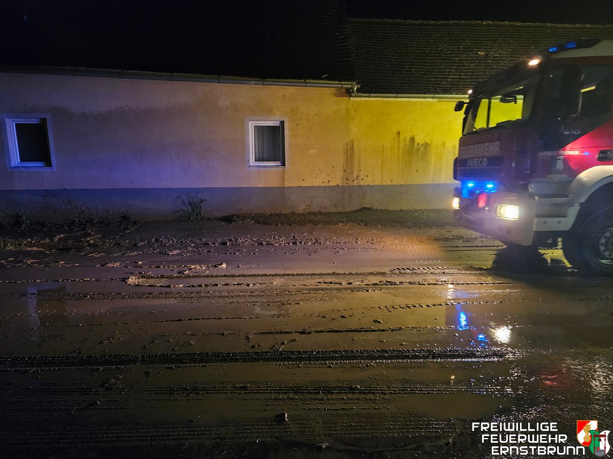Unwettereinsatz in Gebmanns, Bundesstraße 6