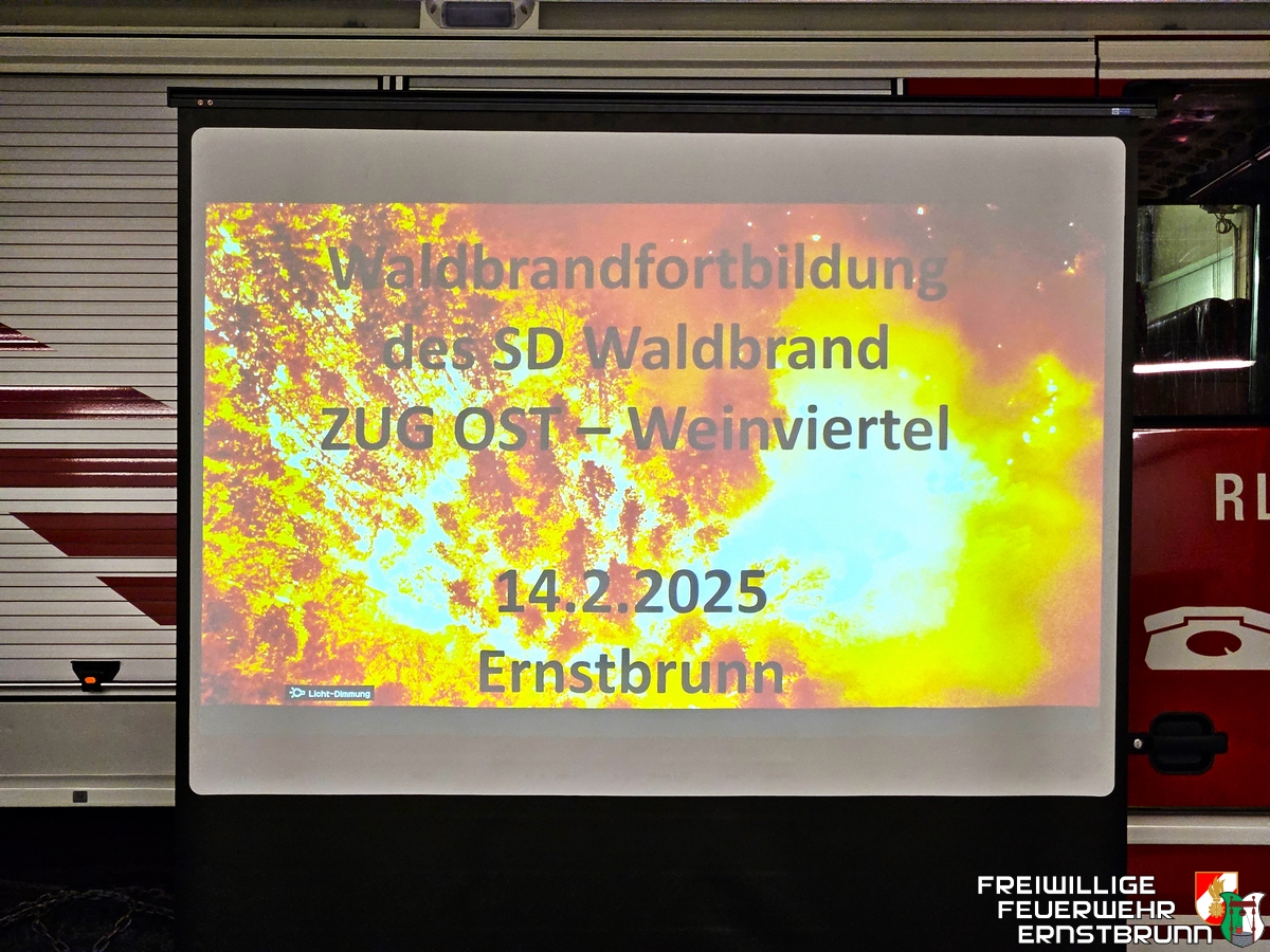 Zugsübung Sonderdienst Waldbrand – Zug Ost