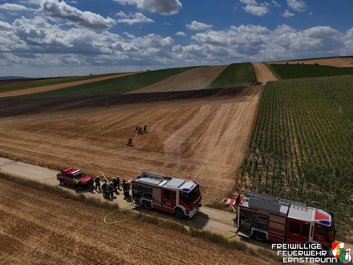Unterstützung bei Feldbrand in Herzogbirbaum